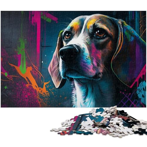 1000-teiliges Beagle-Puzzle für Erwachsene, Holzpuzzle, Lernspiel, Größe 50 x 75 cm 1000-teiliges Beagle-Puzzle für Erwachsene, Holzpuzzle, Lernspiel, Größe 50 x 75 cm von LLONGKT