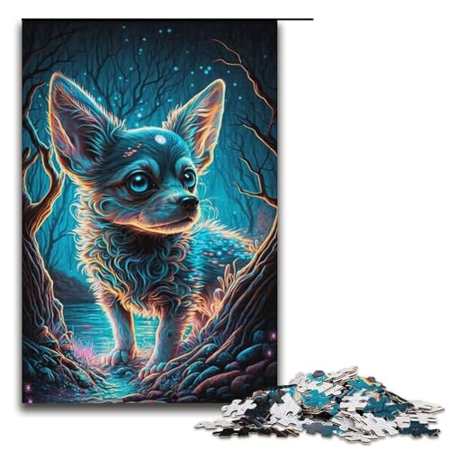 1000-teiliges Chihuahua-Puzzle für Papppuzzles, pädagogisches Spielzeug zum Stressabbau, Größe 38 x 26 cm 1000-teiliges Chihuahua-Puzzle für Papppuzzles, pädagogisches Spielzeug zum Stressabbau, Größe 38 x 26 cm von LLONGKT