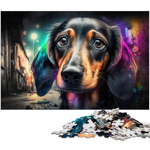 1000-teiliges Dackel-Puzzle für Erwachsene, Holzpuzzle, Lernspiel, Größe 50 x 75 cm 1000-teiliges Dackel-Puzzle für Erwachsene, Holzpuzzle, Lernspiel, Größe 50 x 75 cm von LLONGKT