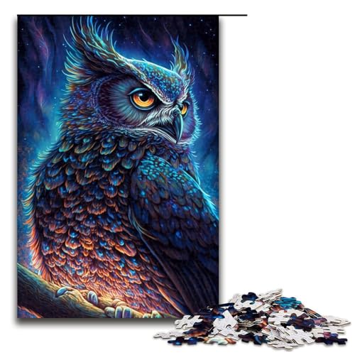 1000-teiliges Eulen-Puzzle für Holzpuzzles, pädagogisches Spielzeug zum Stressabbau, Größe 50 x 75 cm 1000-teiliges Eulen-Puzzle für Holzpuzzles, pädagogisches Spielzeug zum Stressabbau, Größe 50 x 75 cm von LLONGKT