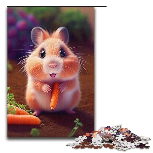 1000-teiliges Hamster-Puzzle, Papppuzzle, pädagogisches Spielzeug zum Stressabbau, Größe 38 x 26 cm 1000-teiliges Hamster-Puzzle, Papppuzzle, pädagogisches Spielzeug zum Stressabbau, Größe 38 x 26 cm von LLONGKT