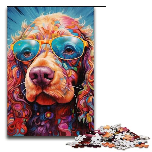 1000-teiliges Hunde-Puzzle, Holzpuzzle, pädagogisches Spielzeug zum Stressabbau, Größe 50 x 75 cm 1000-teiliges Hunde-Puzzle, Holzpuzzle, pädagogisches Spielzeug zum Stressabbau, Größe 50 x 75 cm von LLONGKT