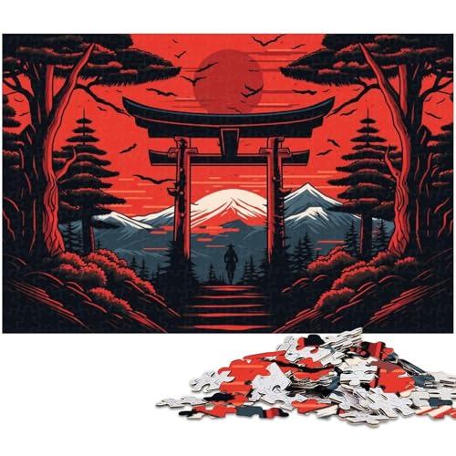 1000-teiliges Japanisches Torii-Tor-Puzzle für Teenager, Holzpuzzle für Erwachsene, Geschenke, Größe 50 x 75 cm 1000-teiliges Japanisches Torii-Tor-Puzzle für Teenager, Holzpuzzle für Erwachsene, Geschenke, Größe 50 x 75 cm von LLONGKT