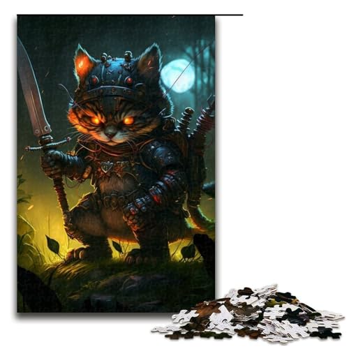 1000-teiliges Katzenpuzzle für Erwachsene, Holzpuzzle, Heimdekoration, Größe 50 x 75 cm 1000-teiliges Katzenpuzzle für Erwachsene, Holzpuzzle, Heimdekoration, Größe 50 x 75 cm von LLONGKT