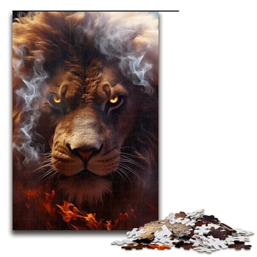 1000-teiliges Löwen-Puzzle für Erwachsene, Lernspiel, Herausforderung, Spielzeug, Kunstwerk, Geschenk, Größe 50 x 75 cm 1000-teiliges Löwen-Puzzle für Erwachsene, Lernspiel, Herausforderung, Spielzeug, Kunstwerk, Geschenk, Größe 50 x 75 cm von LLONGKT