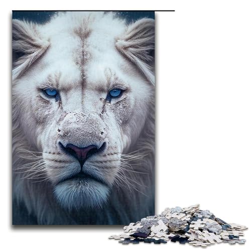 1000-teiliges Löwenpuzzle für Erwachsene, Heimkunstdekor, für Teenager ab 14 Jahren, Größe 50 x 75 cm von LLONGKT