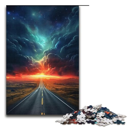 1000-teiliges Neon-Alien-Landschaftspuzzle für Erwachsene, Puzzle für Lernspiele, Herausforderung, Spielzeug, Kunstwerk, Geschenk, Größe 38 x 26 cm 1000-teiliges Neon-Alien-Landschaftspuzzle für Erwachsene, Puzzle für Lernspiele, Herausforderung, Spielzeug, Kunstwerk, Geschenk, Größe 38 x 26 cm von LLONGKT