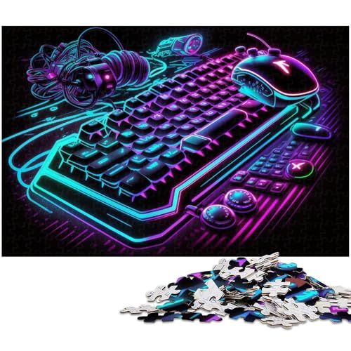 1000-teiliges Neon-Retro-Spiele-Puzzle für Erwachsene, anspruchsvolles Spiel, tolles Geschenk, Größe 50 x 75 cm 1000-teiliges Neon-Retro-Spiele-Puzzle für Erwachsene, anspruchsvolles Spiel, tolles Geschenk, Größe 50 x 75 cm von LLONGKT