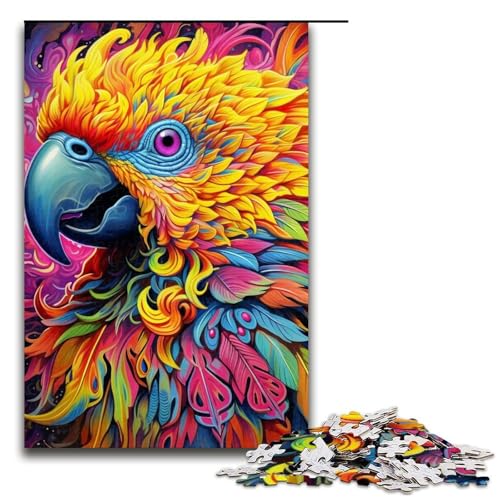 1000-teiliges Papageien-Puzzle für Erwachsene, Holzpuzzle, tolles Geschenk für Erwachsene, Größe 50 x 75 cm 1000-teiliges Papageien-Puzzle für Erwachsene, Holzpuzzle, tolles Geschenk für Erwachsene, Größe 50 x 75 cm von LLONGKT
