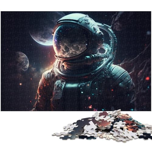 1000-teiliges Puzzle, Astronauten-Puzzles für Holzpuzzle, Lernspielzeug, Größe 50 x 75 cm 1000-teiliges Puzzle, Astronauten-Puzzles für Holzpuzzle, Lernspielzeug, Größe 50 x 75 cm von LLONGKT