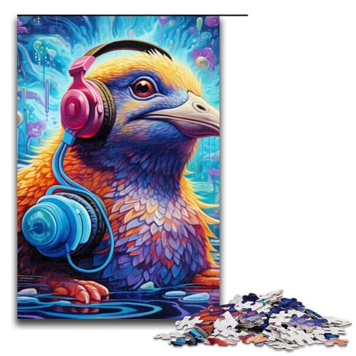 1000-teiliges Puzzle, Farbe Ente, Holzpuzzle, Heimdekoration, Größe 50 x 75 cm 1000-teiliges Puzzle, Farbe Ente, Holzpuzzle, Heimdekoration, Größe 50 x 75 cm von LLONGKT