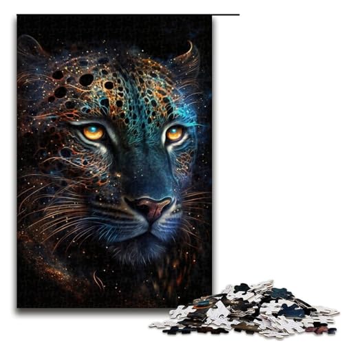 1000-teiliges Puzzle, Leoparden-Puzzle, Holzpuzzle, Lernspielzeug, Größe 50 x 75 cm 1000-teiliges Puzzle, Leoparden-Puzzle, Holzpuzzle, Lernspielzeug, Größe 50 x 75 cm von LLONGKT