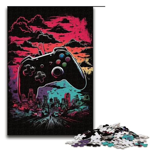 1000-teiliges Puzzle, Lernspiele, Aquarell-Spiel, Puzzle für Erwachsene, Familiendekoration (Größe 50 x 75 cm) von LLONGKT