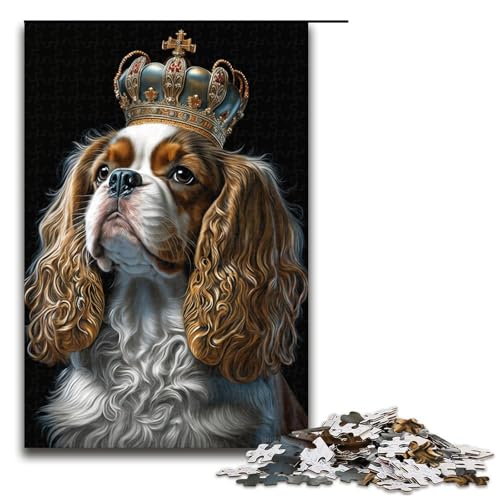 1000-teiliges Puzzle, Lernspiele, Hundepuzzle für Erwachsene, Familiendekoration (Größe 50 x 75 cm) von LLONGKT