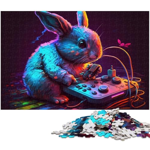 1000-teiliges Puzzle, Lernspiele, Kaninchen-Spiel, Puzzles für Erwachsene, Papppuzzle, Familienunterhaltungsspielzeug, Größe 38 x 26 cm 1000-teiliges Puzzle, Lernspiele, Kaninchen-Spiel, Puzzles für Erwachsene, Papppuzzle, Familienunterhaltungsspielzeug, Größe 38 x 26 cm von LLONGKT