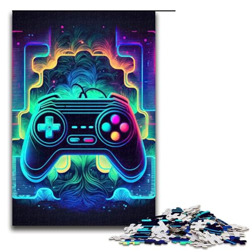 1000-teiliges Puzzle, Neon-Spiel, Puzzle für Teenager, Holzpuzzle, Lernspiel für Erwachsene, Größe 50 x 75 cm 1000-teiliges Puzzle, Neon-Spiel, Puzzle für Teenager, Holzpuzzle, Lernspiel für Erwachsene, Größe 50 x 75 cm von LLONGKT