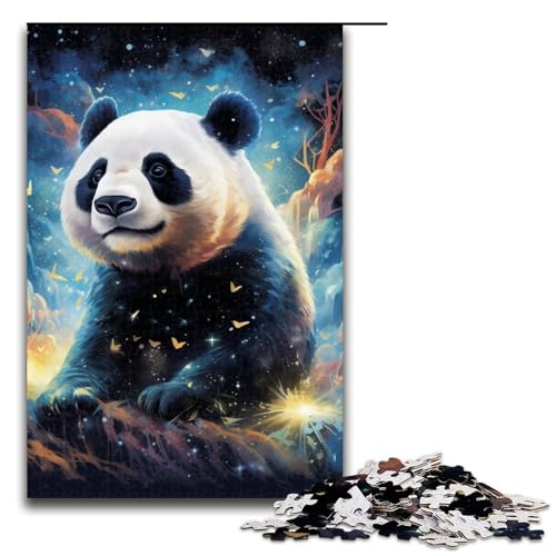 1000-teiliges Puzzle, Panda-Puzzle für Erwachsene, Holzpuzzle, anspruchsvolles Spiel, Größe 50 x 75 cm von LLONGKT