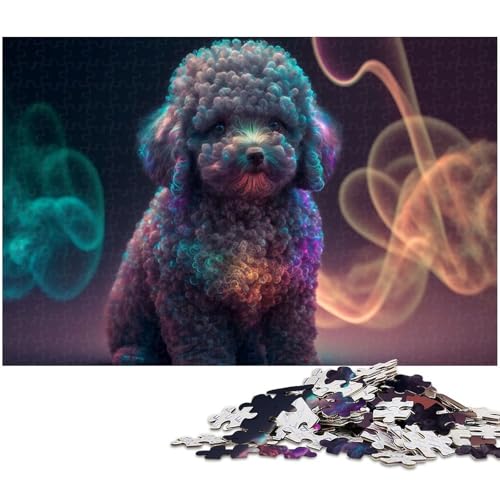 1000-teiliges Puzzle, Pudel-Puzzle, Holzpuzzle, Lernspielzeug, Größe 50 x 75 cm 1000-teiliges Puzzle, Pudel-Puzzle, Holzpuzzle, Lernspielzeug, Größe 50 x 75 cm von LLONGKT