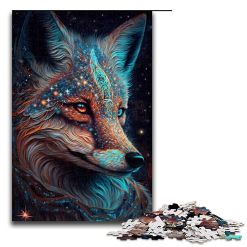 1000-teiliges Puzzle, Space Fox, Holzpuzzle, Lernspielzeug, Größe 50 x 75 cm 1000-teiliges Puzzle, Space Fox, Holzpuzzle, Lernspielzeug, Größe 50 x 75 cm von LLONGKT