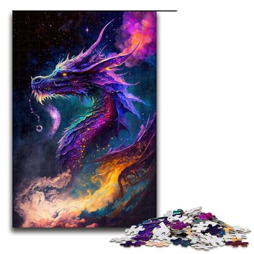1000-teiliges Puzzle, Weltraumdrache, Holzpuzzle, Lernspielzeug, Größe 50 x 75 cm 1000-teiliges Puzzle, Weltraumdrache, Holzpuzzle, Lernspielzeug, Größe 50 x 75 cm von LLONGKT