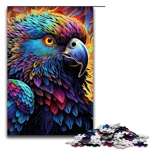 1000-teiliges Puzzle, bunter Papagei, Puzzle für Erwachsene, Holzpuzzle, Lernspiele, Größe 50 x 75 cm 1000-teiliges Puzzle, bunter Papagei, Puzzle für Erwachsene, Holzpuzzle, Lernspiele, Größe 50 x 75 cm von LLONGKT