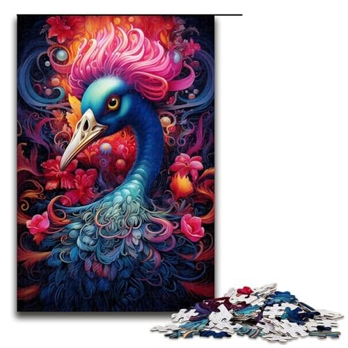 1000-teiliges Puzzle, buntes Flamingo-Puzzle, Holzpuzzle, Lernspielzeug, Größe 50 x 75 cm 1000-teiliges Puzzle, buntes Flamingo-Puzzle, Holzpuzzle, Lernspielzeug, Größe 50 x 75 cm von LLONGKT