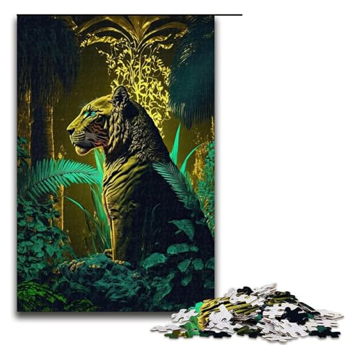 1000-teiliges Puzzle „Alien King“, Puzzle für Erwachsene, Holzpuzzle, Lernspiele für Erwachsene, Größe 50 x 75 cm von LLONGKT