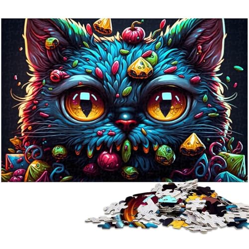 1000-teiliges Puzzle „Candy Cat“ für Teenager, Holzpuzzle, Heimdekoration, Spielzeug, Größe 50 x 75 cm 1000-teiliges Puzzle „Candy Cat“ für Teenager, Holzpuzzle, Heimdekoration, Spielzeug, Größe 50 x 75 cm von LLONGKT