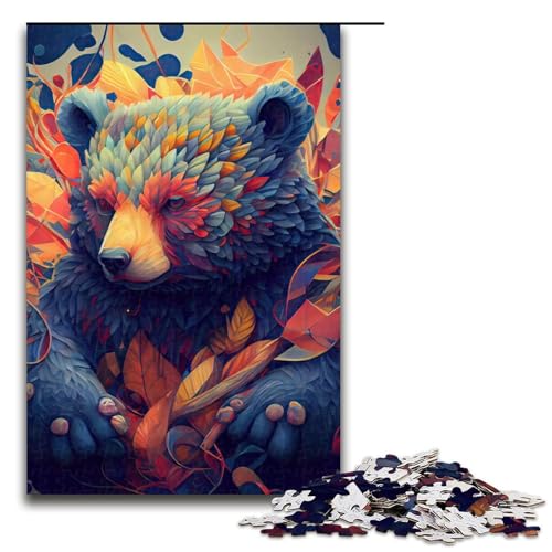 1000-teiliges Puzzle „Der schöne Bär“, Holzpuzzle, pädagogisches Spielzeug zum Stressabbau, Größe 50 x 75 cm 1000-teiliges Puzzle „Der schöne Bär“, Holzpuzzle, pädagogisches Spielzeug zum Stressabbau, Größe 50 x 75 cm von LLONGKT