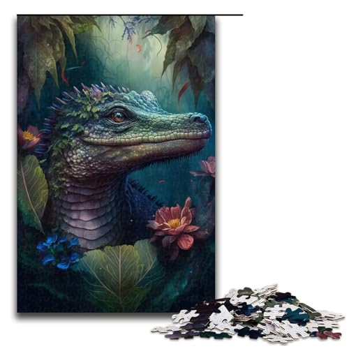 1000-teiliges Puzzle „Dschungelkrähe“, Holzpuzzle, pädagogisches Spielzeug zum Stressabbau, Größe 50 x 75 cm von LLONGKT