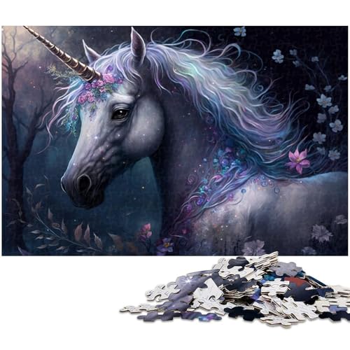 1000-teiliges Puzzle „Einhörner im Dschungel“, Puzzle für Erwachsene, Holzpuzzle, Lernspiel, Größe 50 x 75 cm 1000-teiliges Puzzle „Einhörner im Dschungel“, Puzzle für Erwachsene, Holzpuzzle, Lernspiel, Größe 50 x 75 cm von LLONGKT