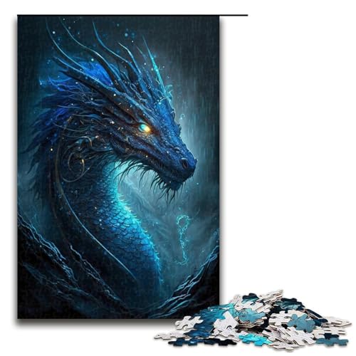 1000-teiliges Puzzle „Fantasie-Eisdrache“ für Erwachsene, Holzpuzzle, Lernspiel, Größe 50 x 75 cm 1000-teiliges Puzzle „Fantasie-Eisdrache“ für Erwachsene, Holzpuzzle, Lernspiel, Größe 50 x 75 cm von LLONGKT