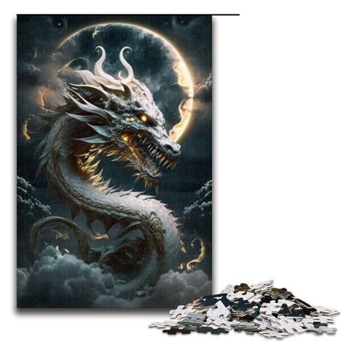 1000-teiliges Puzzle „Fantasy Dragon“ für Erwachsene, Holzpuzzle, Lernspiel, Größe 50 x 75 cm 1000-teiliges Puzzle „Fantasy Dragon“ für Erwachsene, Holzpuzzle, Lernspiel, Größe 50 x 75 cm von LLONGKT