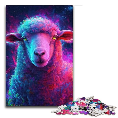 1000-teiliges Puzzle „Galaxie-Schaf“ für Erwachsene, Papppuzzle, Familienspiele, Weihnachts- und Geburtstagsgeschenke, Größe 38 x 26 cm 1000-teiliges Puzzle „Galaxie-Schaf“ für Erwachsene, Papppuzzle, Familienspiele, Weihnachts- und Geburtstagsgeschenke, Größe 38 x 26 cm von LLONGKT