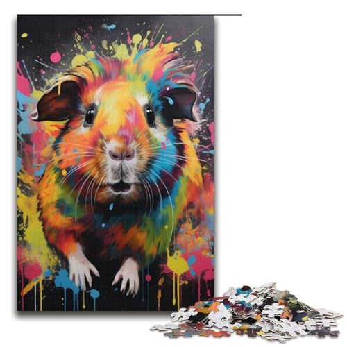 1000-teiliges Puzzle „Honigdachs“, Papppuzzle, pädagogisches Spielzeug zum Stressabbau, Größe 38 x 26 cm von LLONGKT