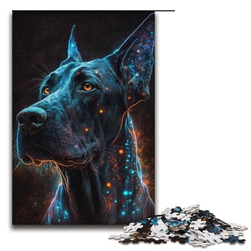 1000-teiliges Puzzle „Hunde“-Puzzle für Erwachsene, Papppuzzle, tolles, Größe 38 x 26 cm von LLONGKT