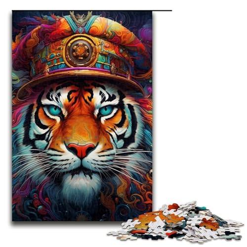 1000-teiliges Puzzle „Königstiger“, Holzpuzzle, pädagogisches Spielzeug zum Stressabbau, Größe 50 x 75 cm 1000-teiliges Puzzle „Königstiger“, Holzpuzzle, pädagogisches Spielzeug zum Stressabbau, Größe 50 x 75 cm von LLONGKT