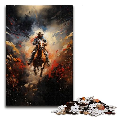 1000-teiliges Puzzle „Krieger auf dem Pferd“, Holzpuzzle, Lernspielzeug, Größe 50 x 75 cm 1000-teiliges Puzzle „Krieger auf dem Pferd“, Holzpuzzle, Lernspielzeug, Größe 50 x 75 cm von LLONGKT