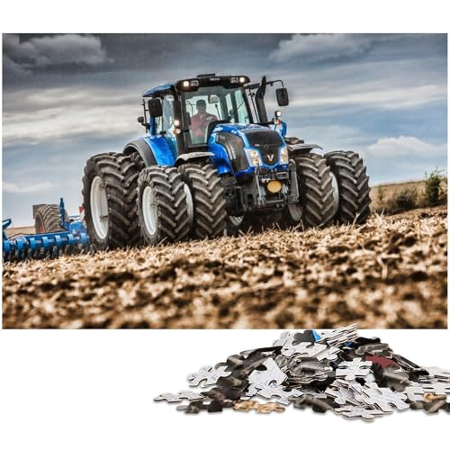 1000-teiliges Puzzle „Landwirtschaftliche Werkzeuge, Traktoren“, Puzzle für Erwachsene und Jugendliche, Holzpuzzle, tolles Geschenk für Erwachsene, Größe 50 x 75 cm von LLONGKT