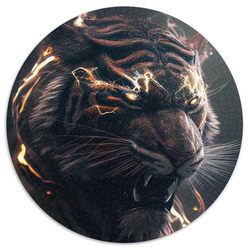 1000-teiliges Puzzle „Lightning Tigers“ für Erwachsene, anspruchsvolles DIY-Denkspiel, interaktive Familienaktivität (Größe 67,5 x 67,5 cm) von LLONGKT