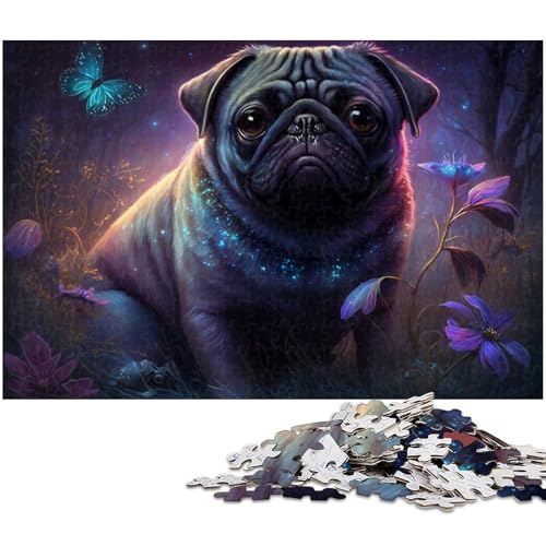 1000-teiliges Puzzle „Möpse im Dschungel“, Holzpuzzle für Erwachsene, Lernspiel, Größe 50 x 75 cm 1000-teiliges Puzzle „Möpse im Dschungel“, Holzpuzzle für Erwachsene, Lernspiel, Größe 50 x 75 cm von LLONGKT