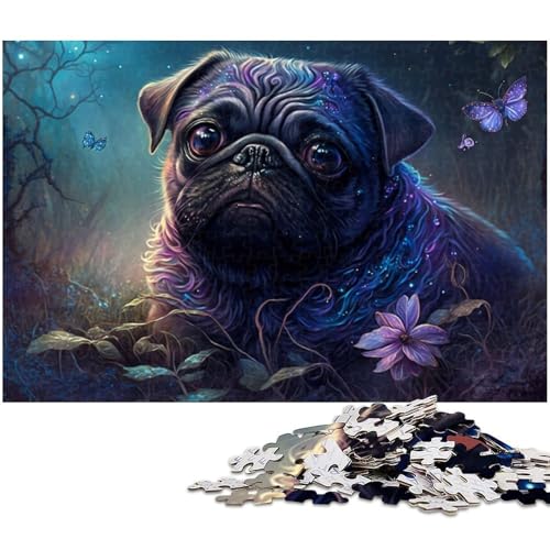 1000-teiliges Puzzle „Möpse im Dschungel“, Puzzle für Erwachsene, Holzpuzzle, Lernspiel, Größe 50 x 75 cm 1000-teiliges Puzzle „Möpse im Dschungel“, Puzzle für Erwachsene, Holzpuzzle, Lernspiel, Größe 50 x 75 cm von LLONGKT