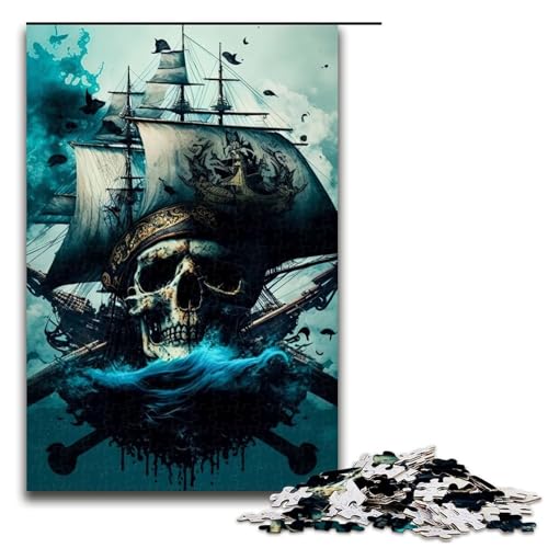 1000-teiliges Puzzle „Piratenschiff“, Holzpuzzle, pädagogisches Spielzeug zum Stressabbau, Größe 50 x 75 cm 1000-teiliges Puzzle „Piratenschiff“, Holzpuzzle, pädagogisches Spielzeug zum Stressabbau, Größe 50 x 75 cm von LLONGKT