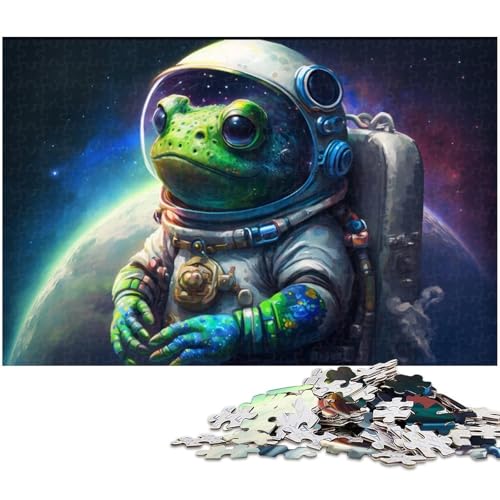 1000-teiliges Puzzle „Planet Frog“, Geschenk, Holzpuzzle, pädagogisch wertvoll, Größe 50 x 75 cm 1000-teiliges Puzzle „Planet Frog“, Geschenk, Holzpuzzle, pädagogisch wertvoll, Größe 50 x 75 cm von LLONGKT