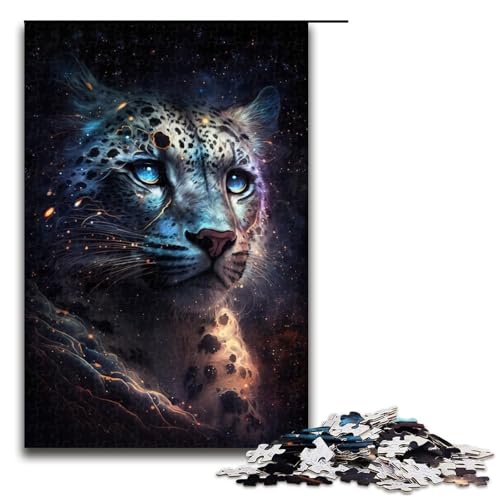 1000-teiliges Puzzle „Schneeleopardennebel“, Puzzle für Erwachsene, Holzpuzzle, Lernspielzeug, Größe 50 x 75 cm 1000-teiliges Puzzle „Schneeleopardennebel“, Puzzle für Erwachsene, Holzpuzzle, Lernspielzeug, Größe 50 x 75 cm von LLONGKT