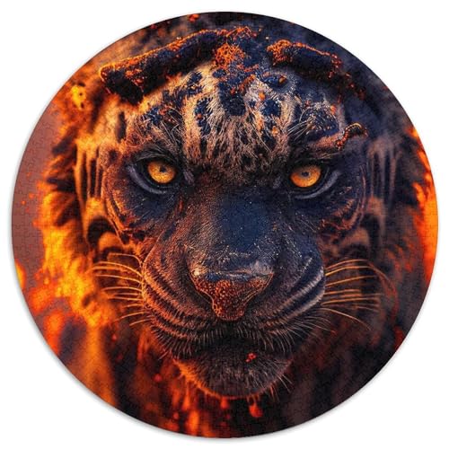 1000-teiliges Puzzle „Tiger“ für Erwachsene, anspruchsvolles Denkspiel zum Selbermachen, interaktive Familienaktivität (Größe 67,5 x 67,5 cm) von LLONGKT