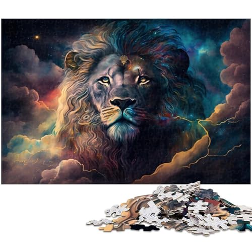 1000-teiliges Puzzle „Weltraumlöwe“ für Erwachsene, Holzpuzzle, Lernspiel, Größe 50 x 75 cm 1000-teiliges Puzzle „Weltraumlöwe“ für Erwachsene, Holzpuzzle, Lernspiel, Größe 50 x 75 cm von LLONGKT