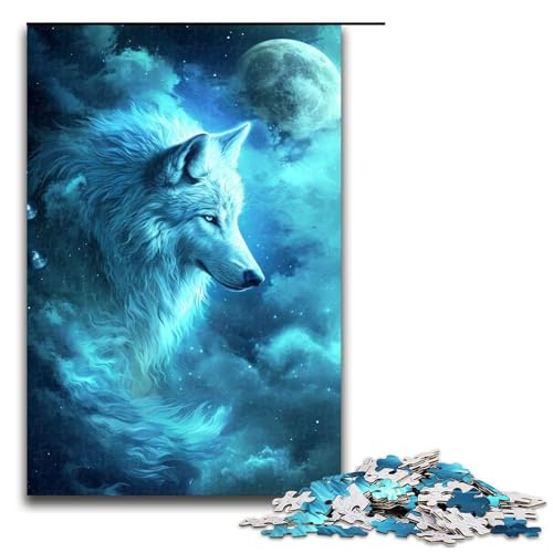 1000-teiliges Puzzle „Wolf im Universum“, Holzpuzzle, Lernspielzeug, Größe 50 x 75 cm 1000-teiliges Puzzle „Wolf im Universum“, Holzpuzzle, Lernspielzeug, Größe 50 x 75 cm von LLONGKT