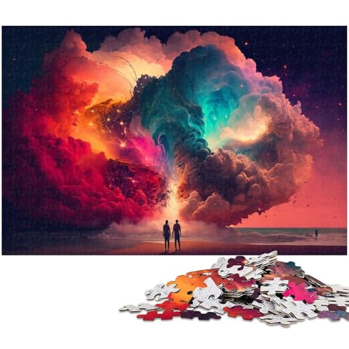 1000-teiliges Puzzle „Wolkenexplosion“ für Erwachsene, Holzpuzzle, Lernspiel, Größe 50 x 75 cm 1000-teiliges Puzzle „Wolkenexplosion“ für Erwachsene, Holzpuzzle, Lernspiel, Größe 50 x 75 cm von LLONGKT