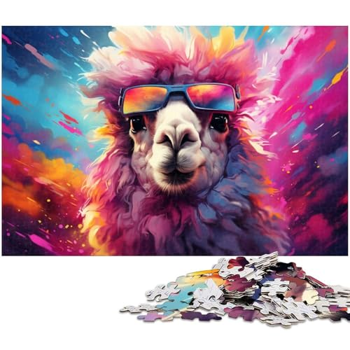 1000-teiliges Puzzle Alpaka Holzpuzzle für Erwachsene Lernspiel Größe 50x75cm 1000-teiliges Puzzle Alpaka Holzpuzzle für Erwachsene Lernspiel Größe 50x75cm von LLONGKT